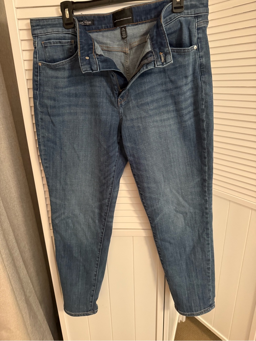 White House Black Market Blue Mid-Rise Jeans